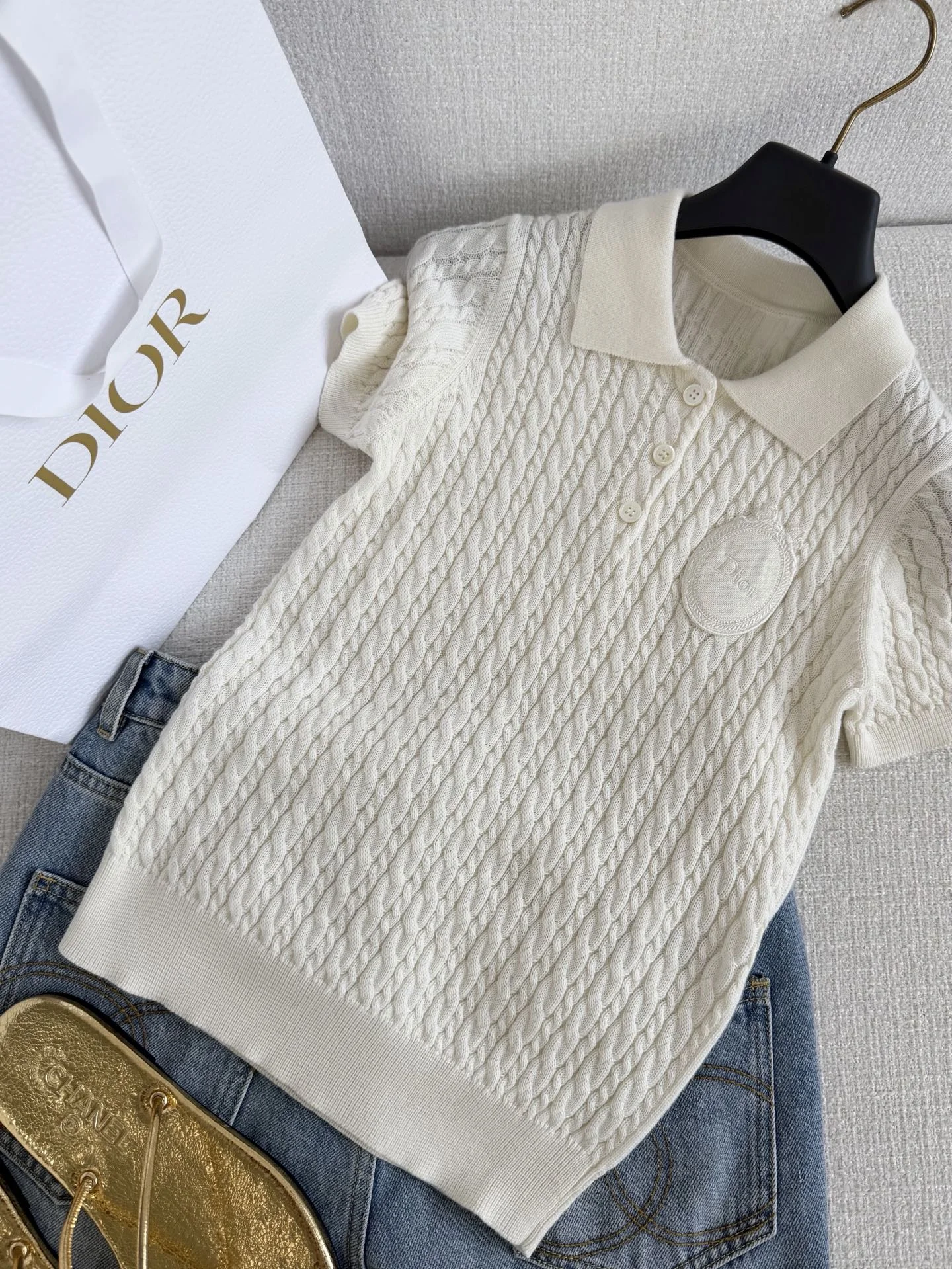 DIOR Polos White S-L B35202609061551