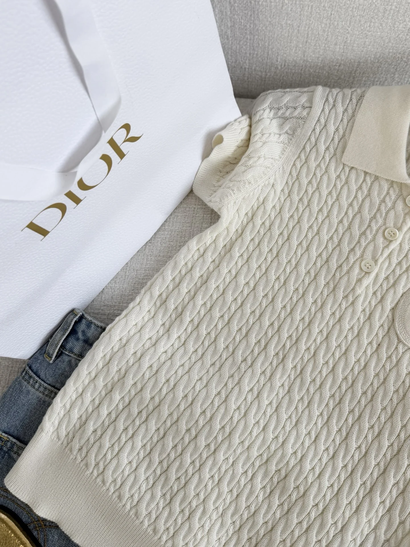 DIOR Polos White S-L B35202609061551 - Image 3