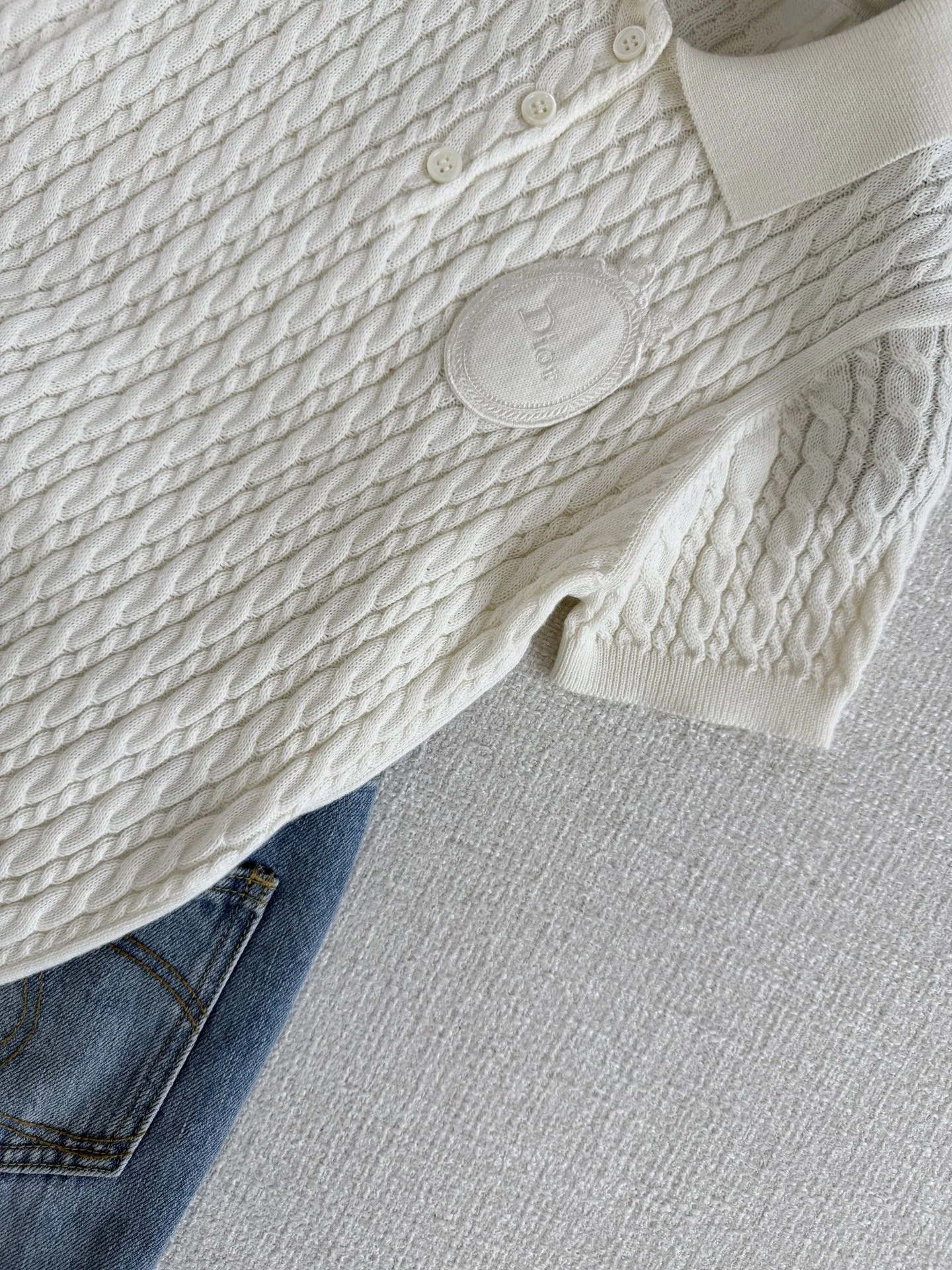 DIOR Polos White S-L B35202609061551 - Image 4