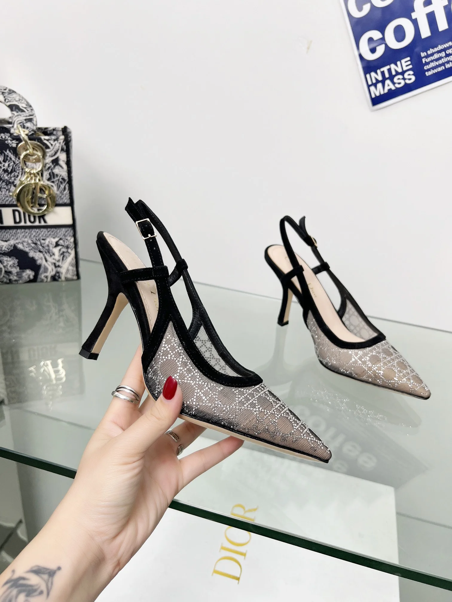 DIOR Sandals Black-Silver B60202609111150