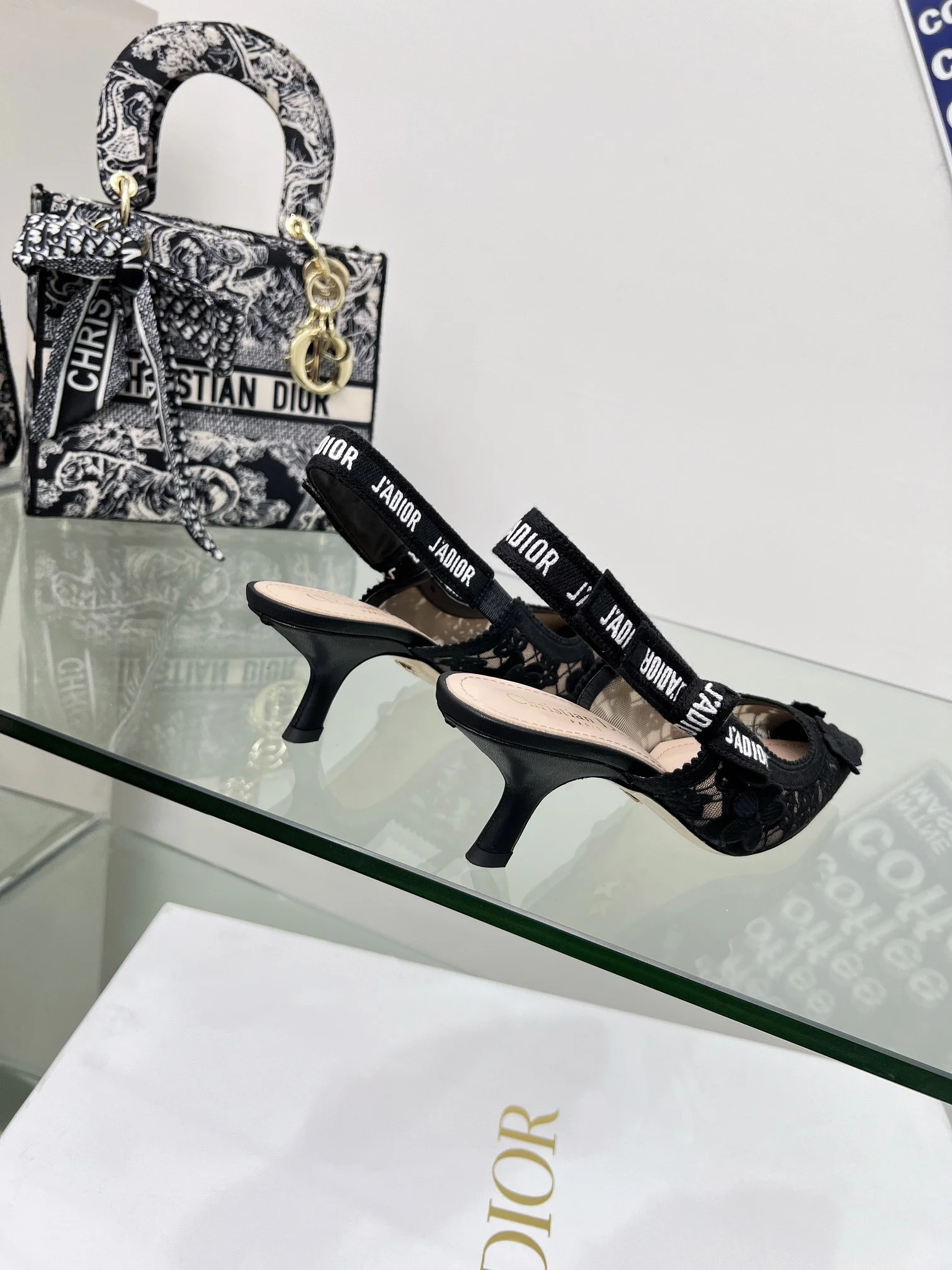 DIOR Sandals Embroidered Fabric Black EU33-44 B70202609111178 - Image 8