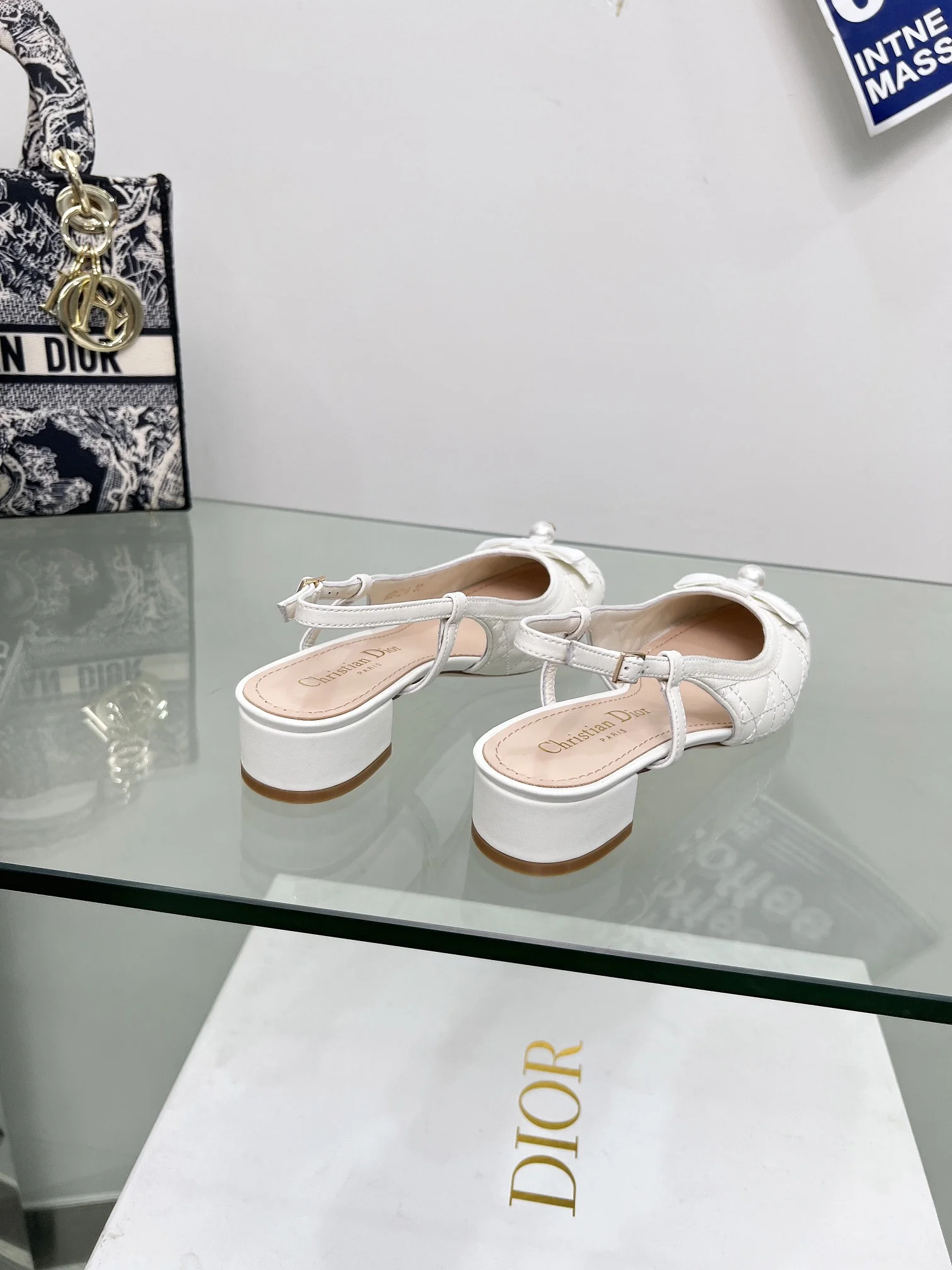 DIOR Sandals Metallic Lambskin White EU34-43 B40202609111164 - Image 7