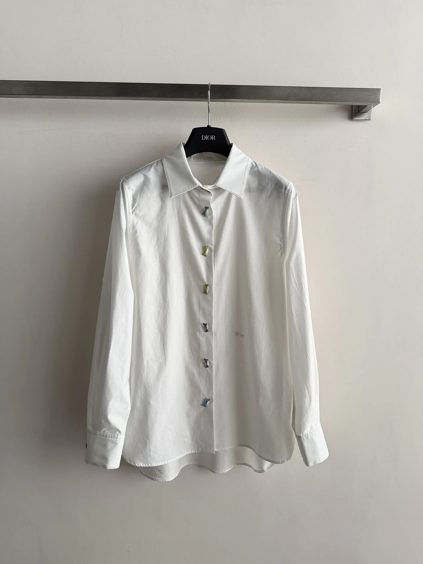 DIOR Shirts Cotton White-Multicolor S-L B75202609060401