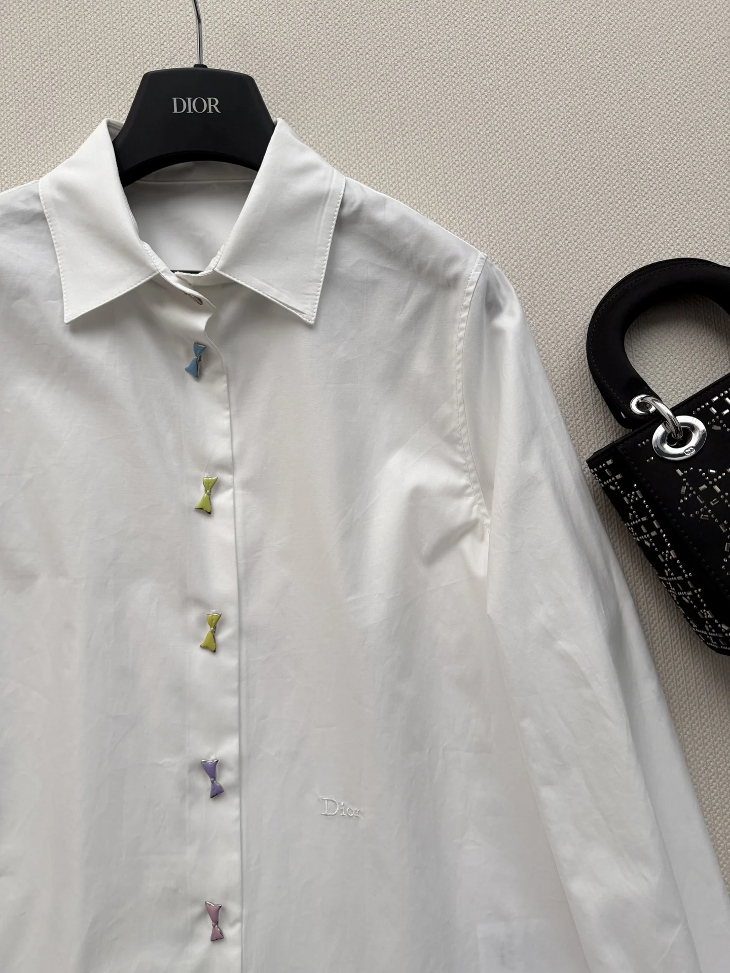 DIOR Shirts Cotton White-Multicolor S-L B75202609060401 - Image 4