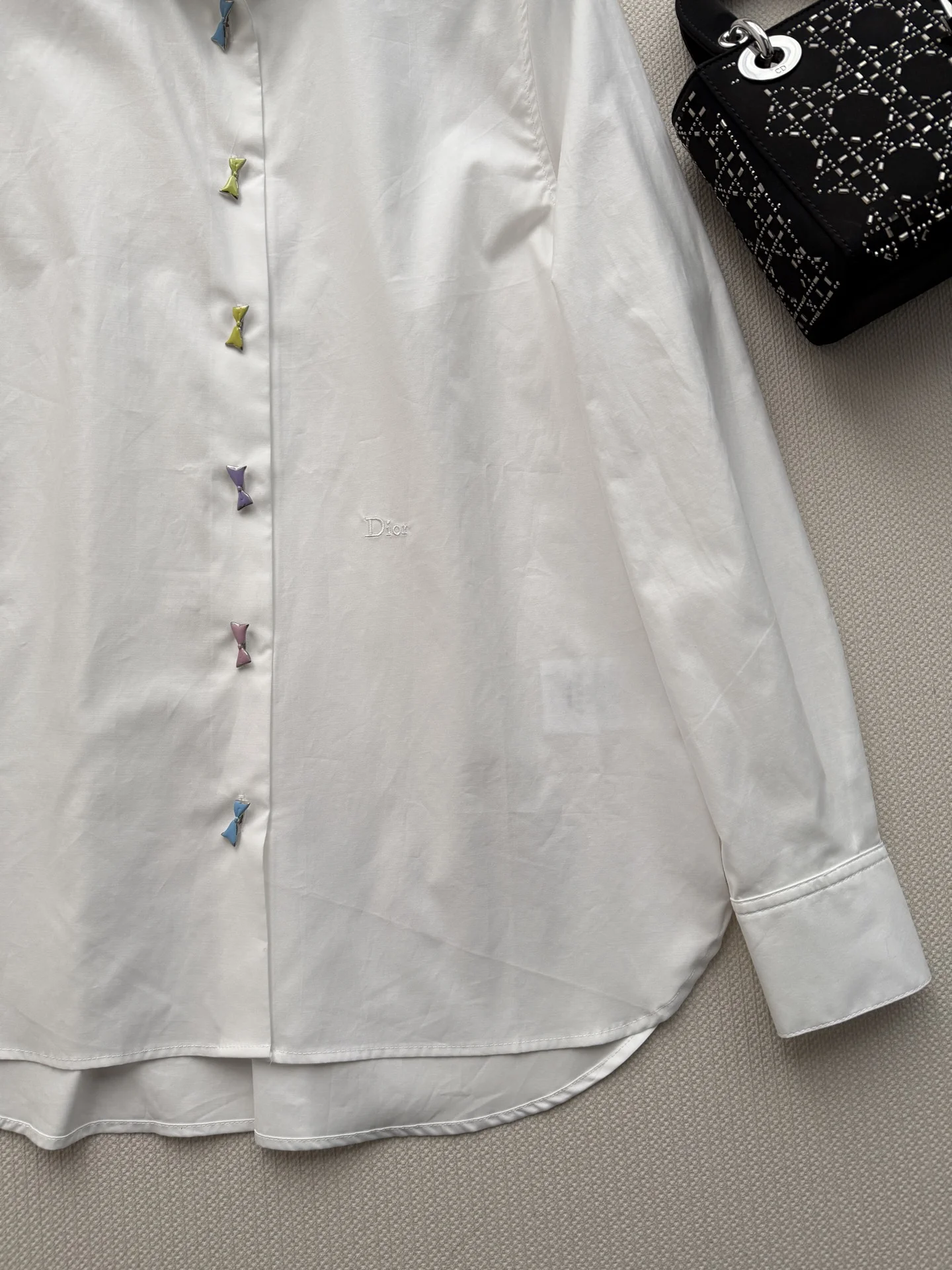 DIOR Shirts Cotton White-Multicolor S-L B75202609060401 - Image 5