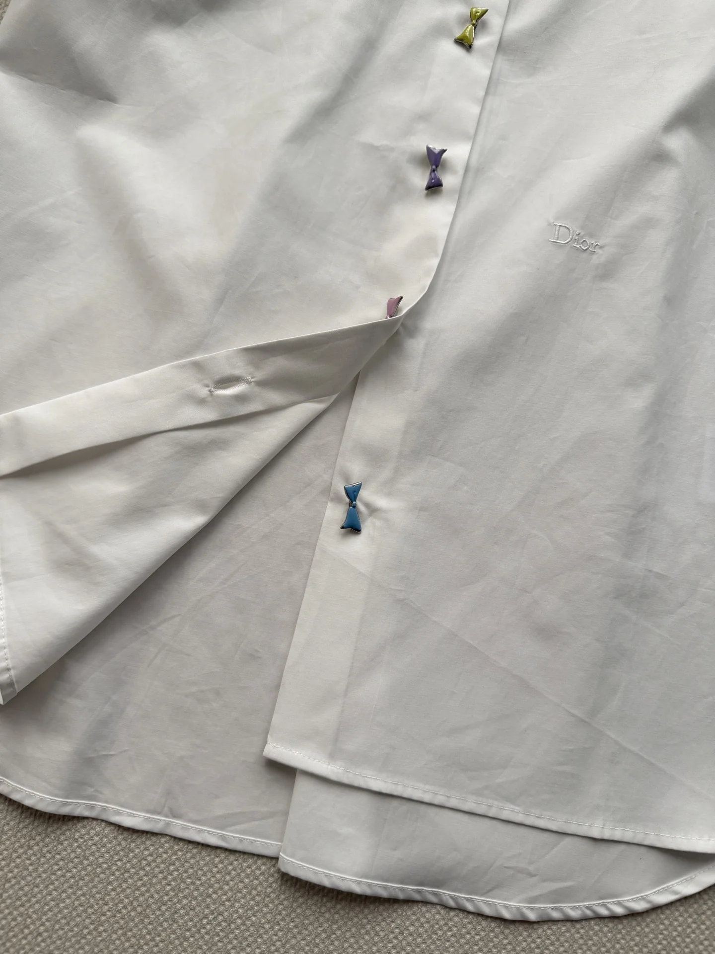 DIOR Shirts Cotton White-Multicolor S-L B75202609060401 - Image 7