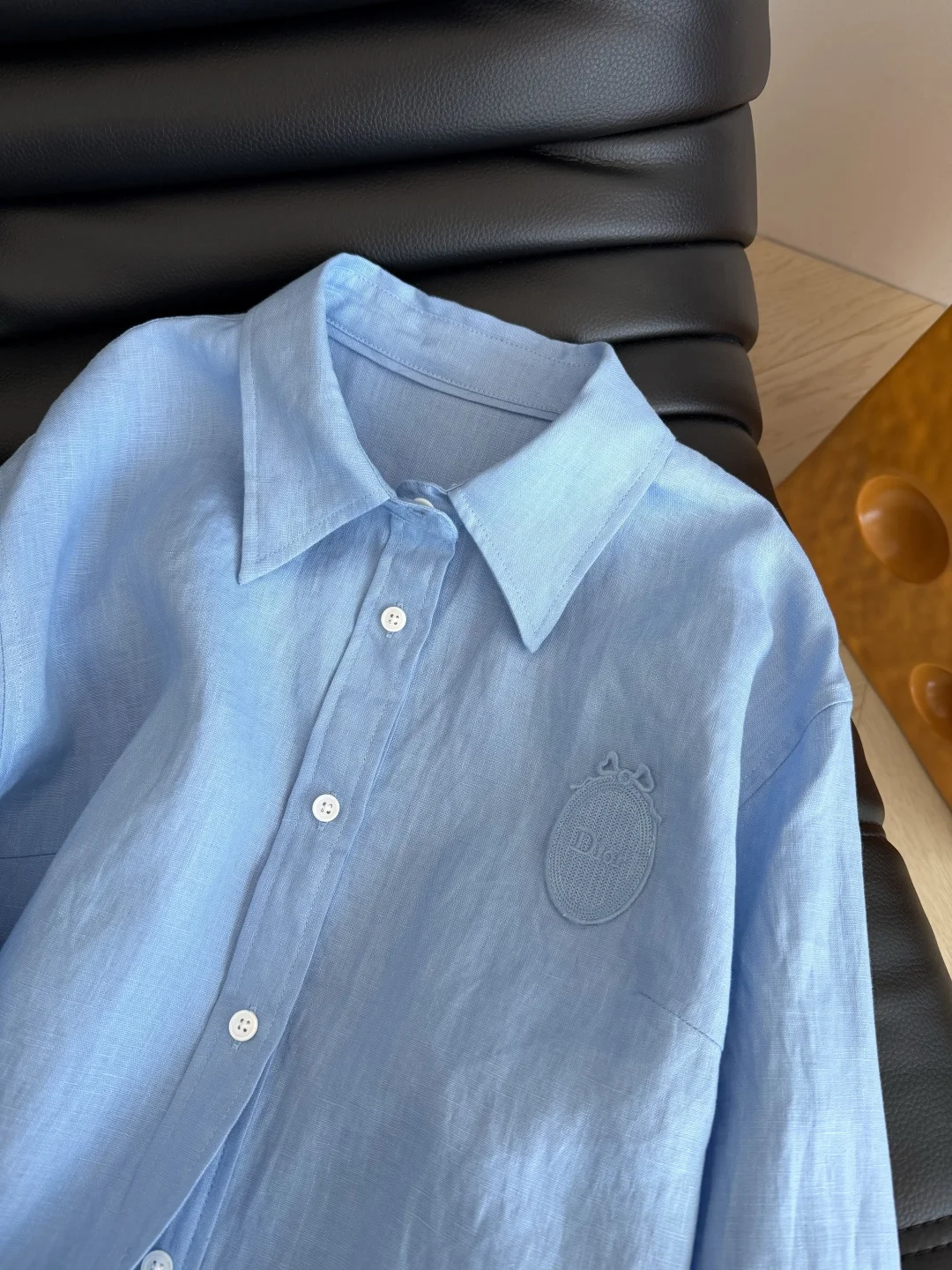 DIOR Shirts Linen Blue-White S-L B95202609060349 - Image 8