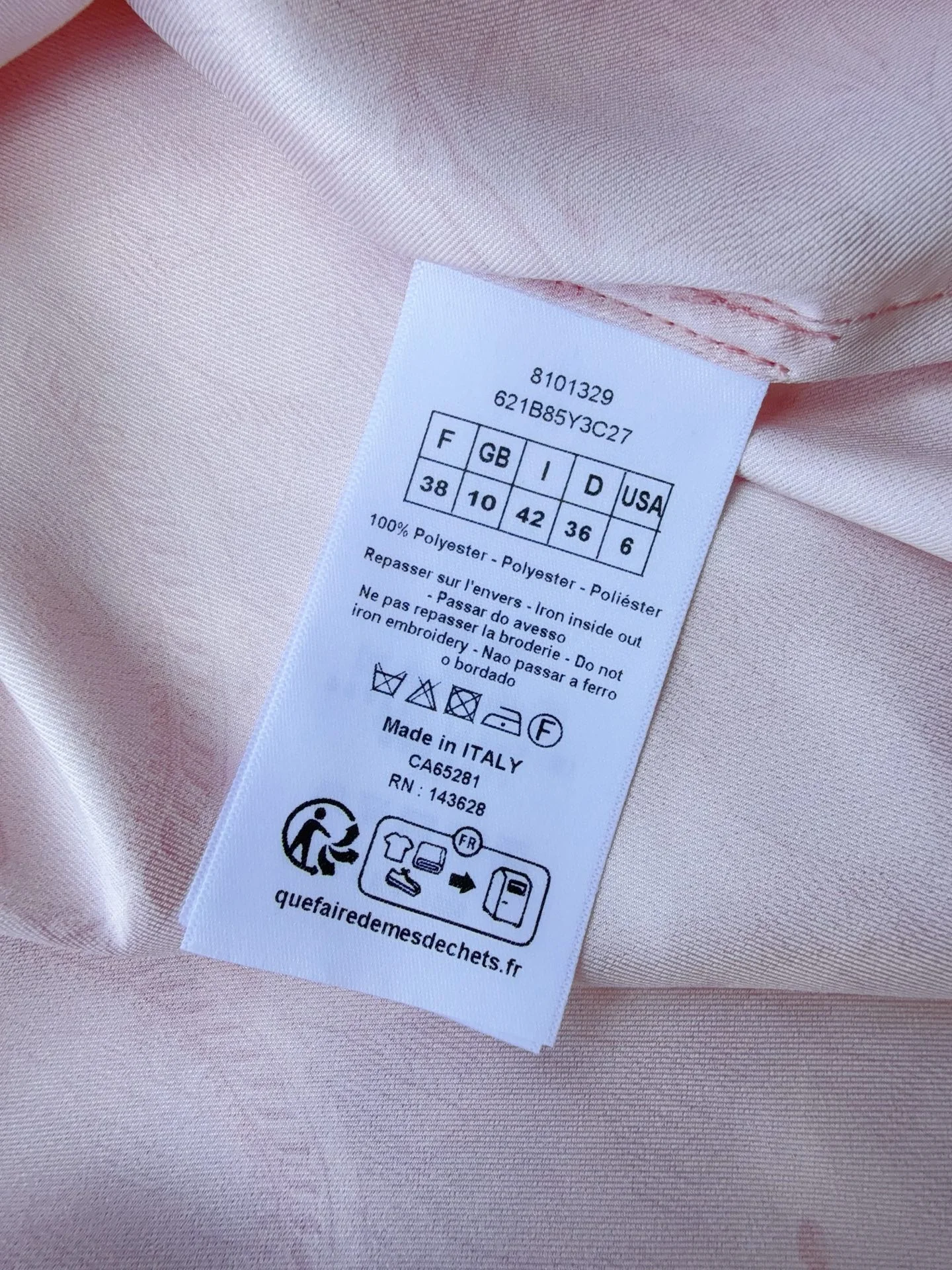 DIOR Shirts Printed Blend Pink 36-42 C00202609062854 - Image 8