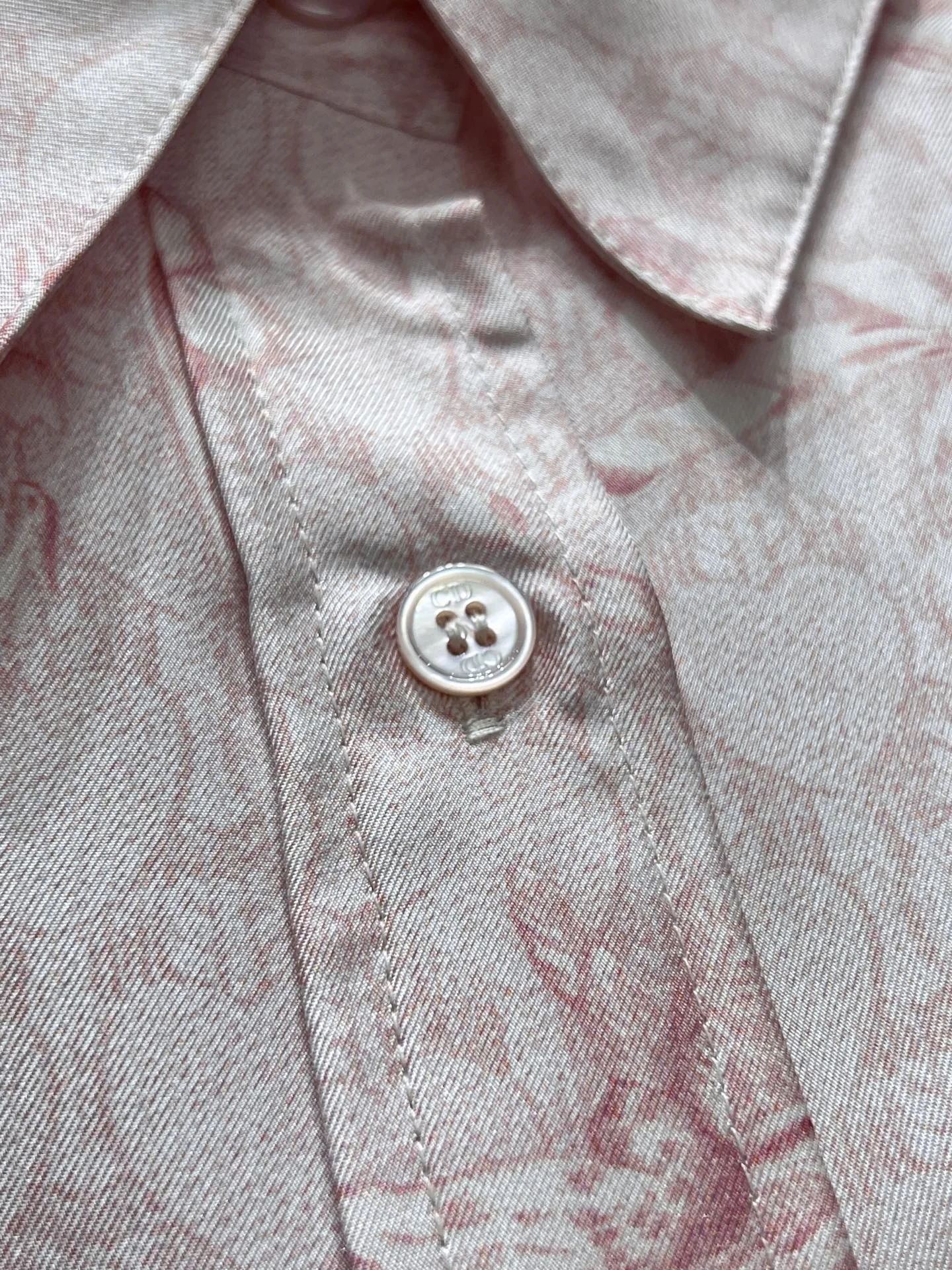 DIOR Shirts Silk Pink-White 36-40 E05202609061822 - Image 5