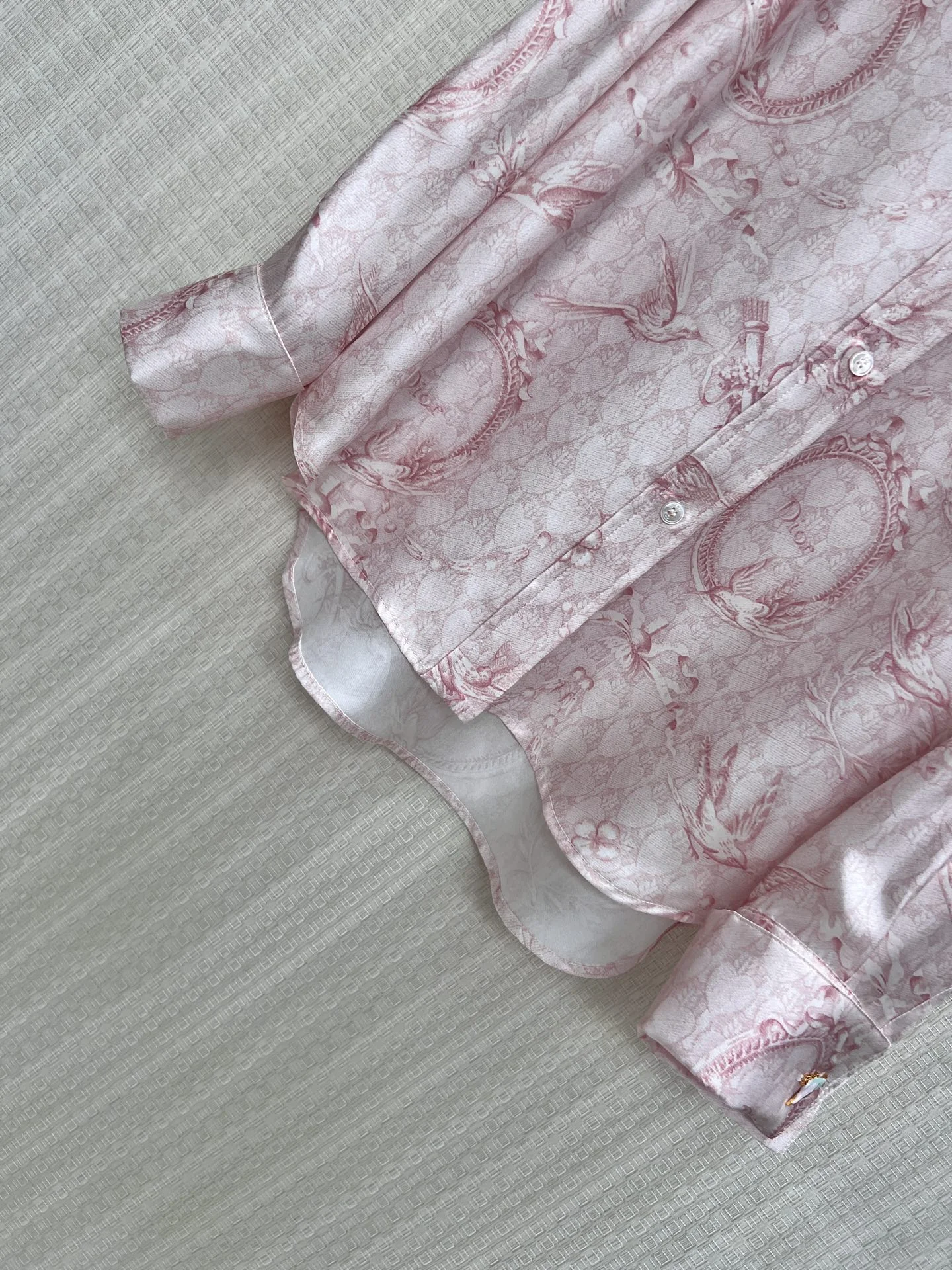 DIOR Shirts Silk Pink-White 36-40 E05202609061822 - Image 6
