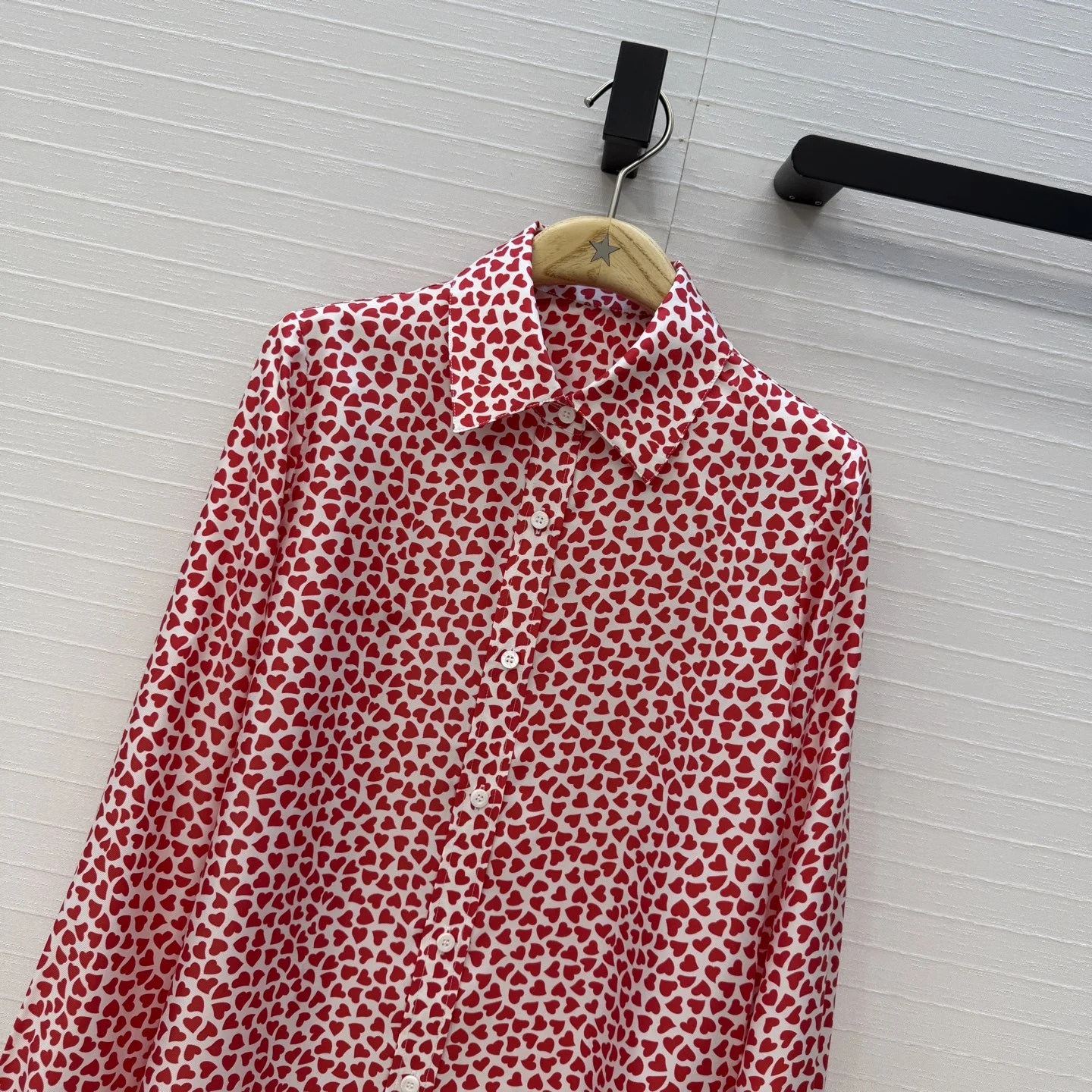 DIOR Shirts Silk Twill Red-White 36 C40202609062703 - Image 2
