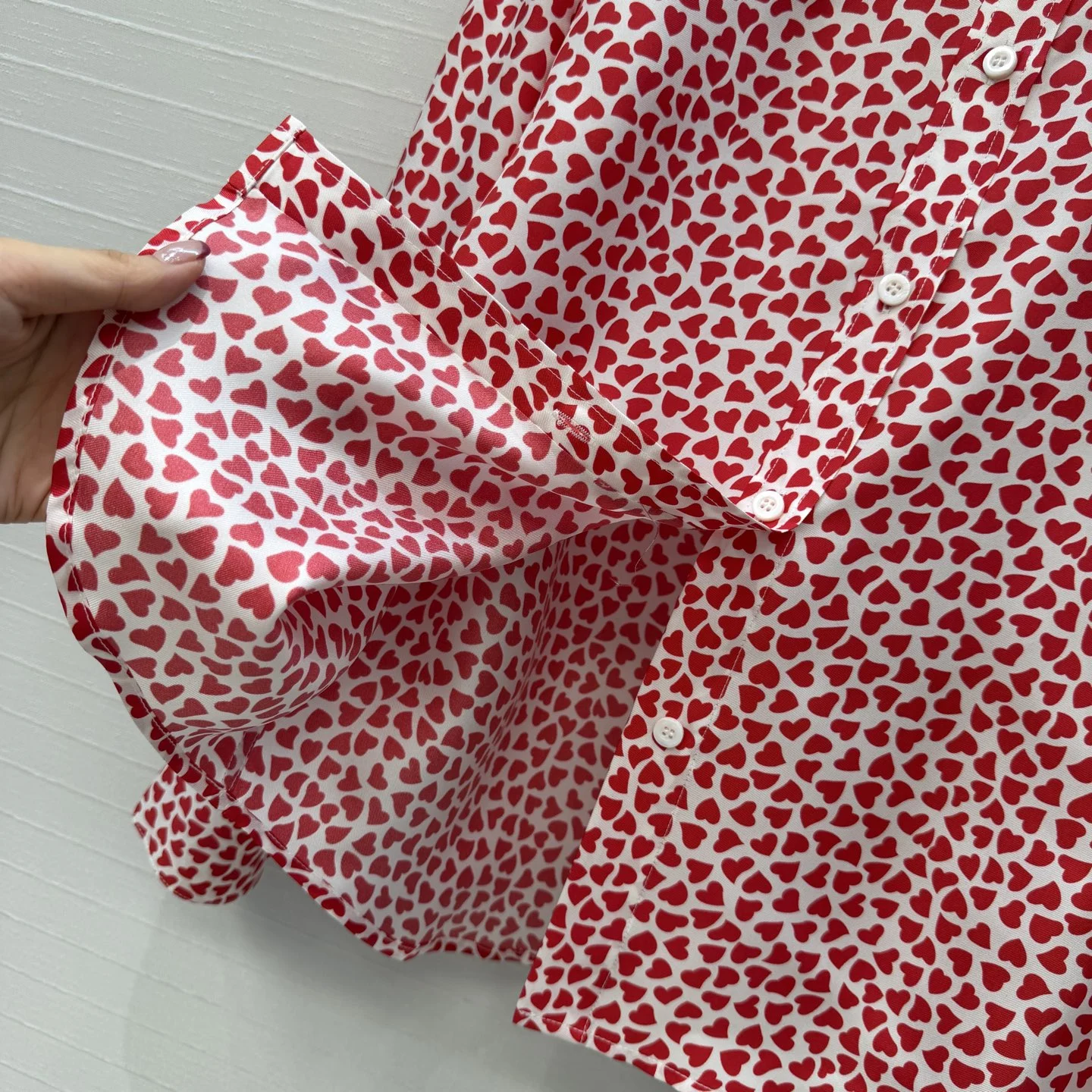 DIOR Shirts Silk Twill Red-White 36 C40202609062703 - Image 4