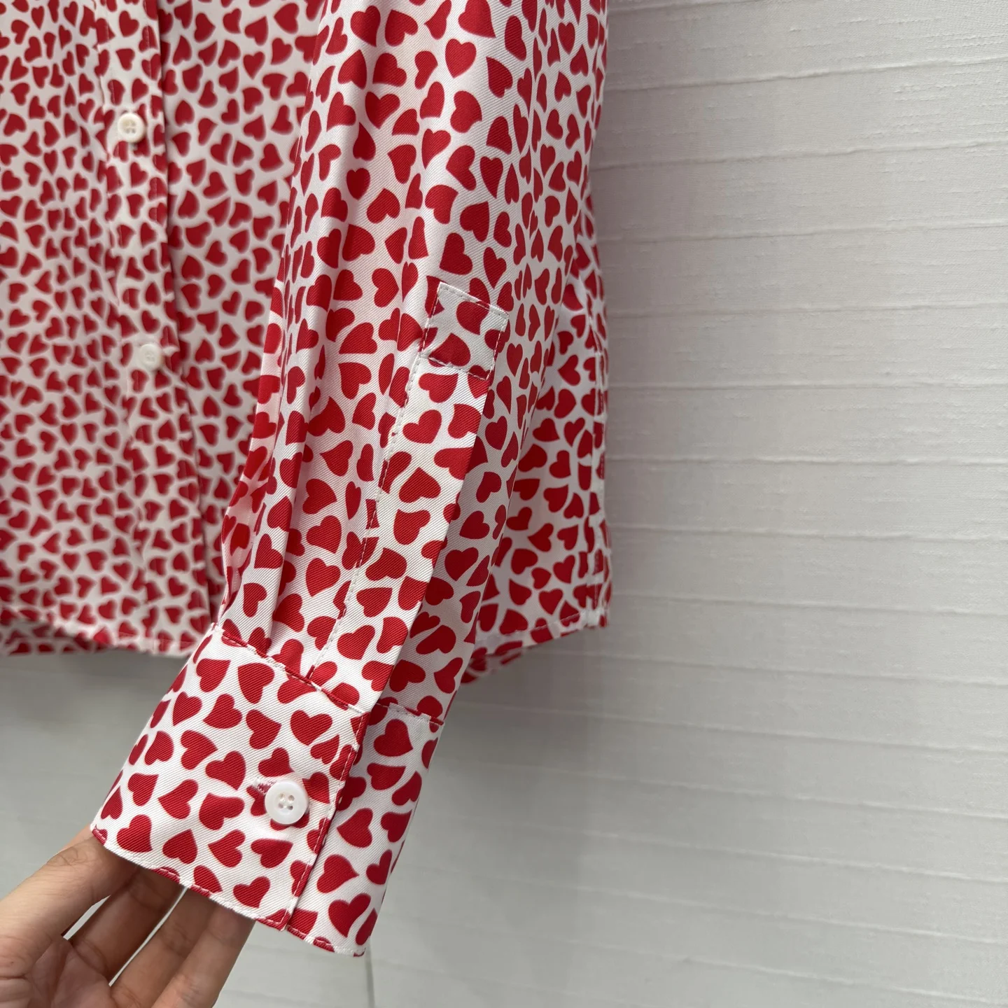 DIOR Shirts Silk Twill Red-White 36 C40202609062703 - Image 6