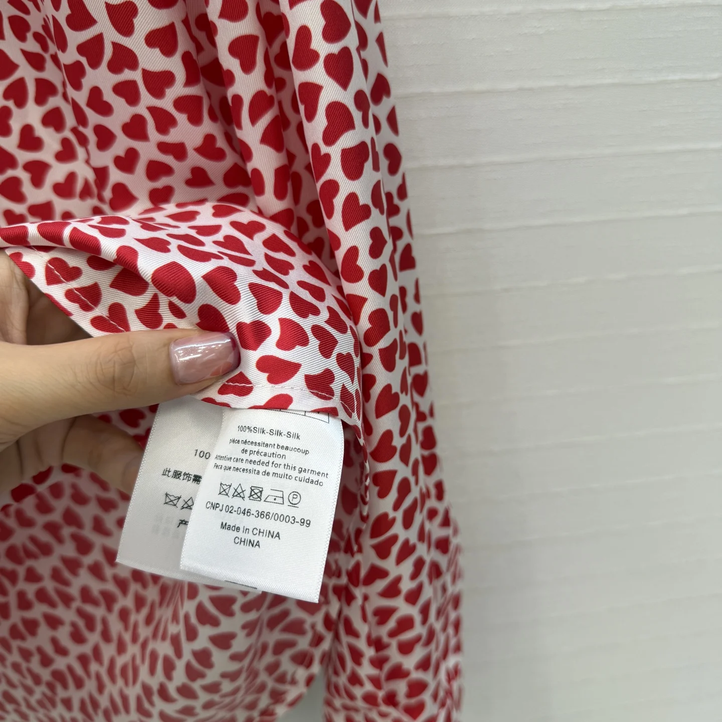 DIOR Shirts Silk Twill Red-White 36 C40202609062703 - Image 7