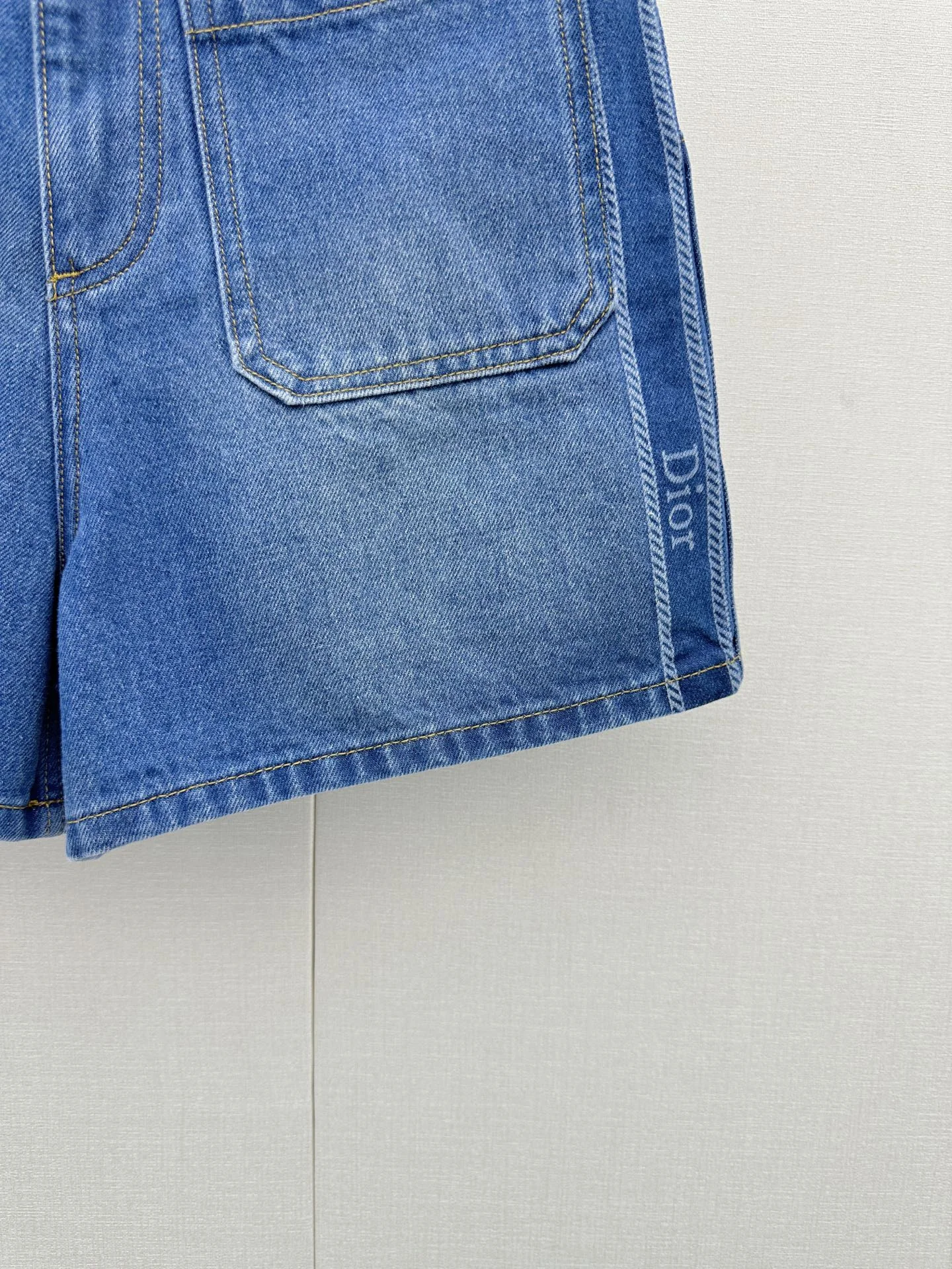 DIOR Shorts Pure Cotton Blue 36-40 B45202609061319 - Image 5