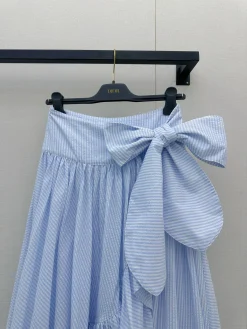 Alternative view of DIOR Skirts Cotton Blue-White S-L F15202609062844