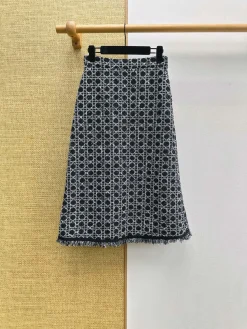 DIOR Skirts Tweed Black-White S-XL B15202609063282