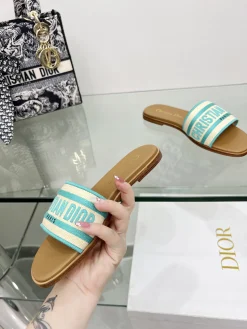 Alternative view of DIOR Slides Beige-Blue B20202609111165