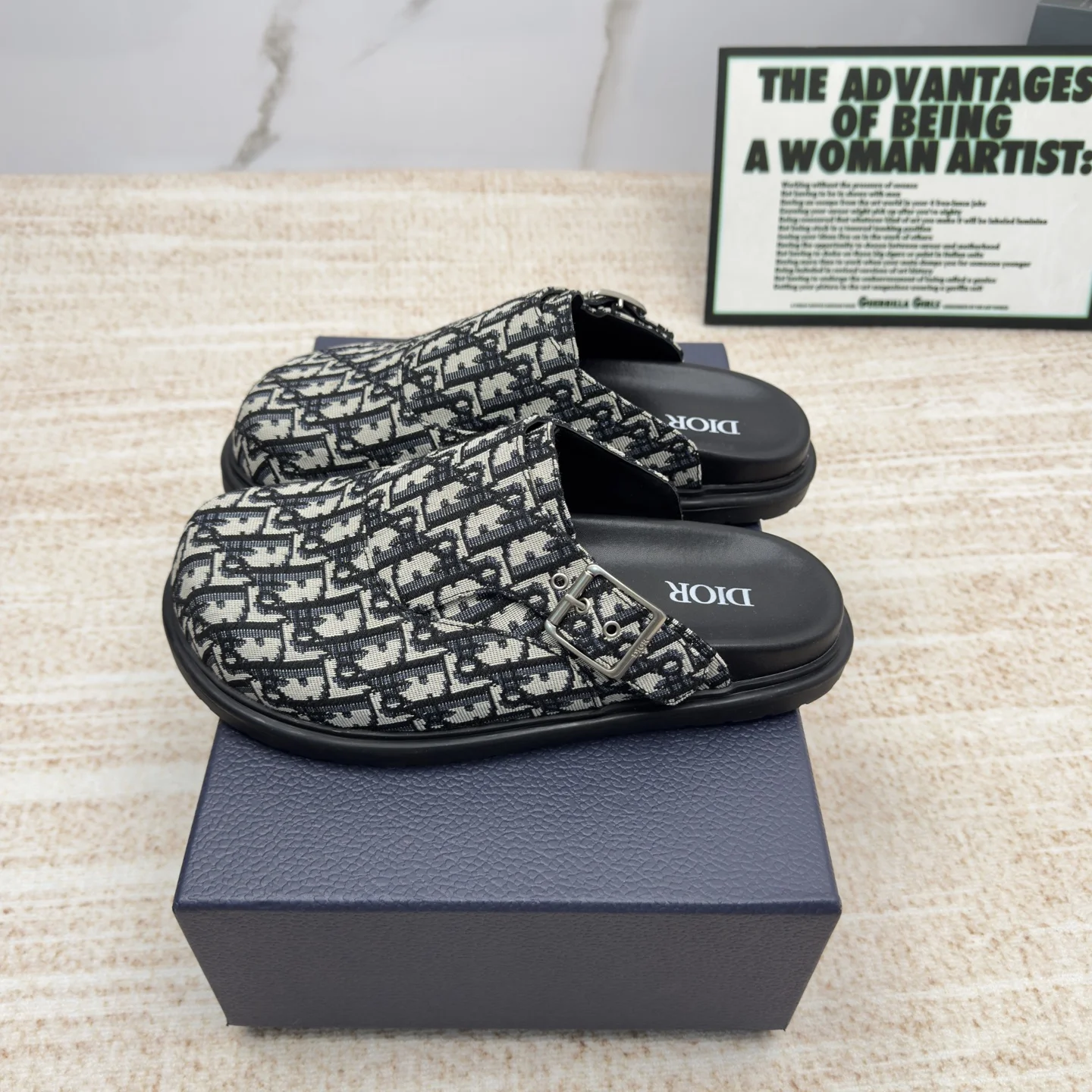 DIOR Slides Black-White EU38-46 A90202609111694 - Image 2
