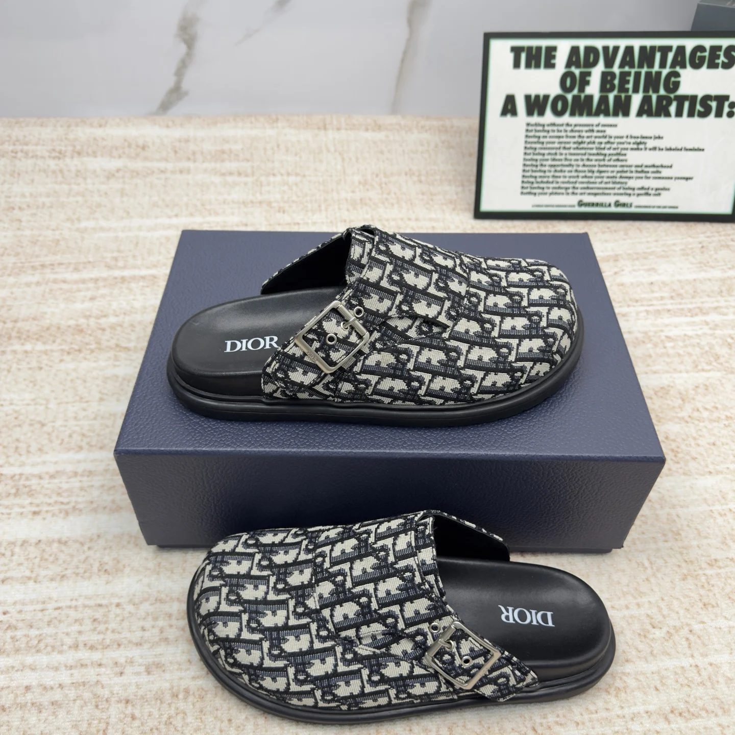 DIOR Slides Black-White EU38-46 A90202609111694 - Image 3