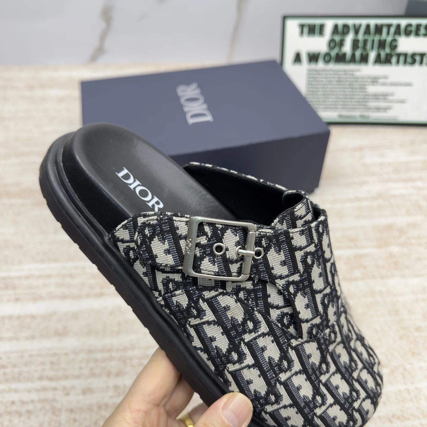 DIOR Slides Black-White EU38-46 A90202609111694 - Image 8
