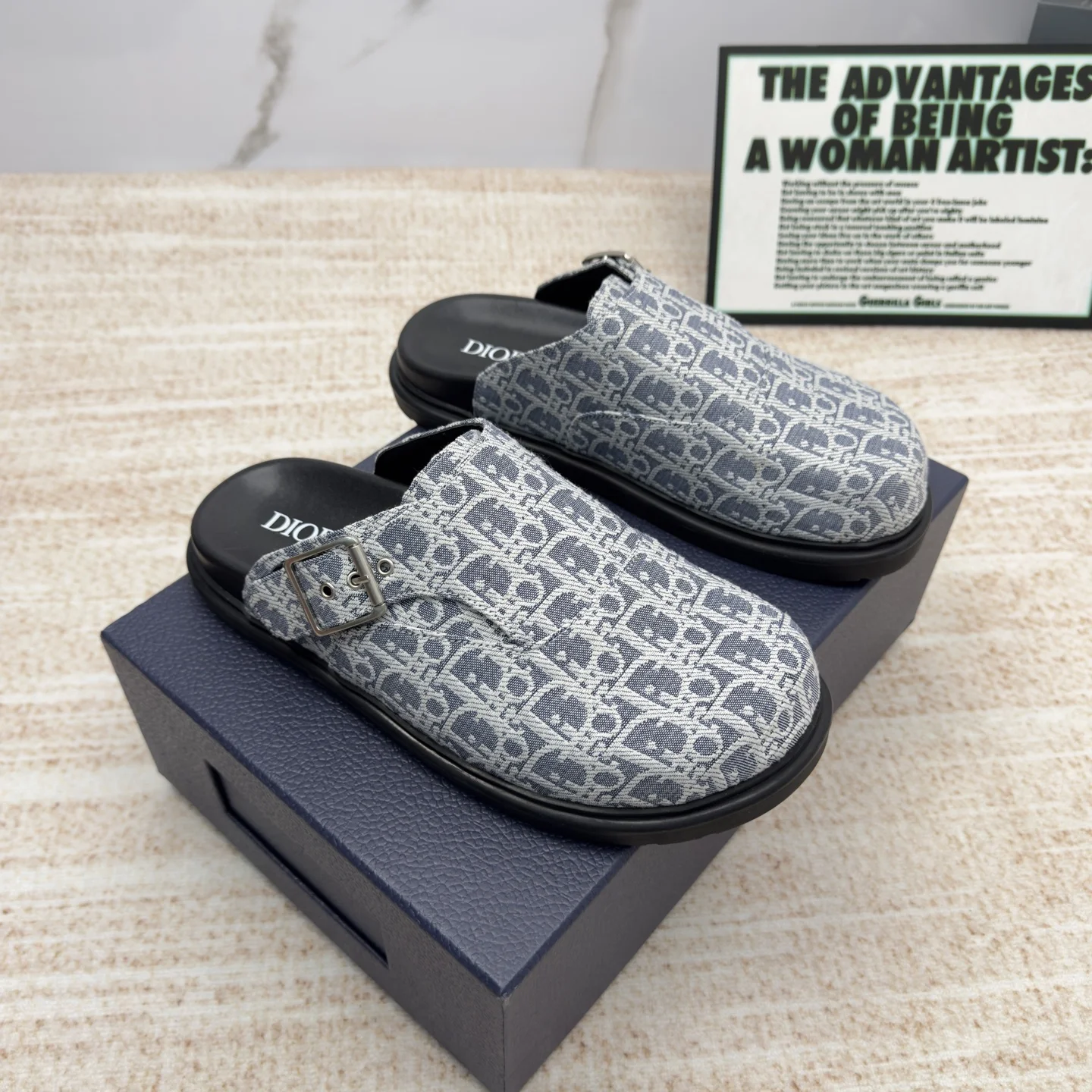 DIOR Slides Blue-White EU38-46 A90202609111692 - Image 2