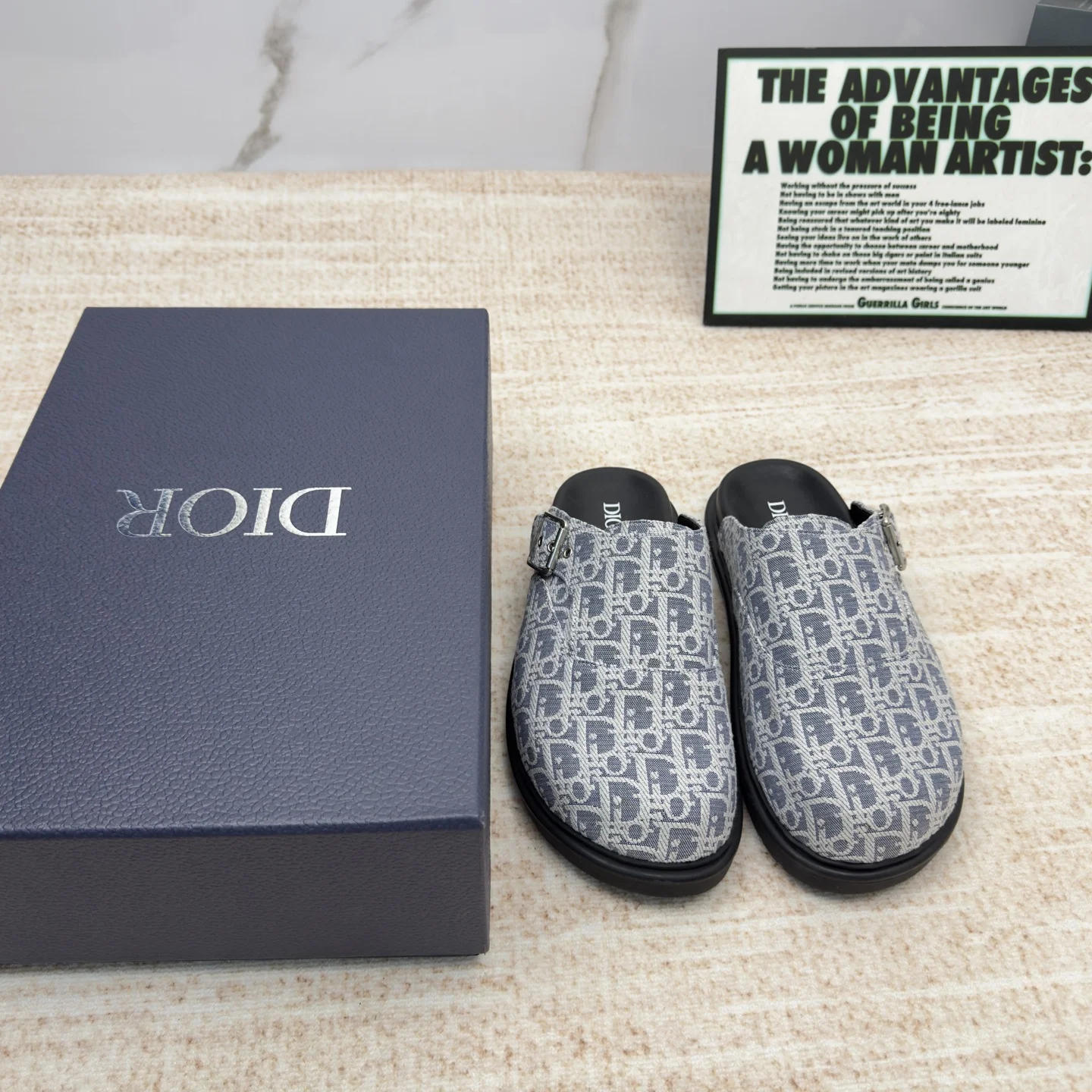 DIOR Slides Blue-White EU38-46 A90202609111692 - Image 3