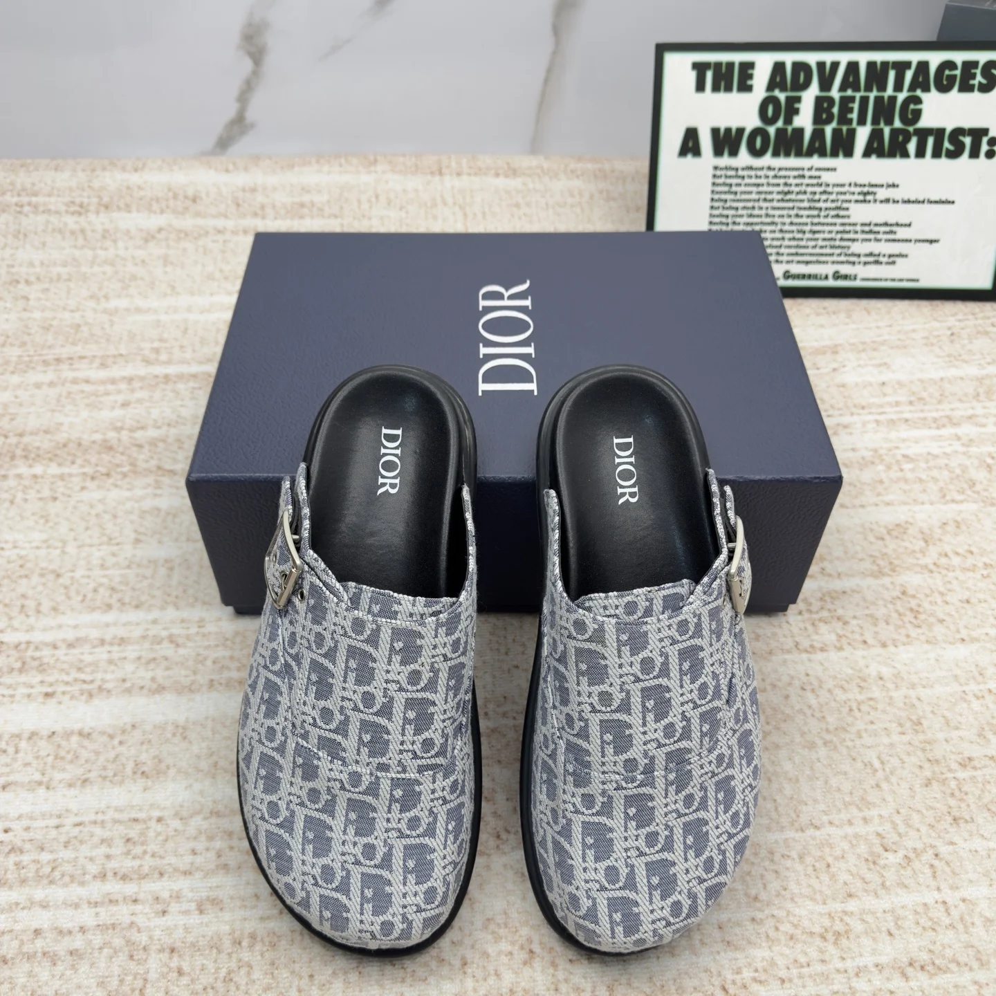DIOR Slides Blue-White EU38-46 A90202609111692 - Image 4