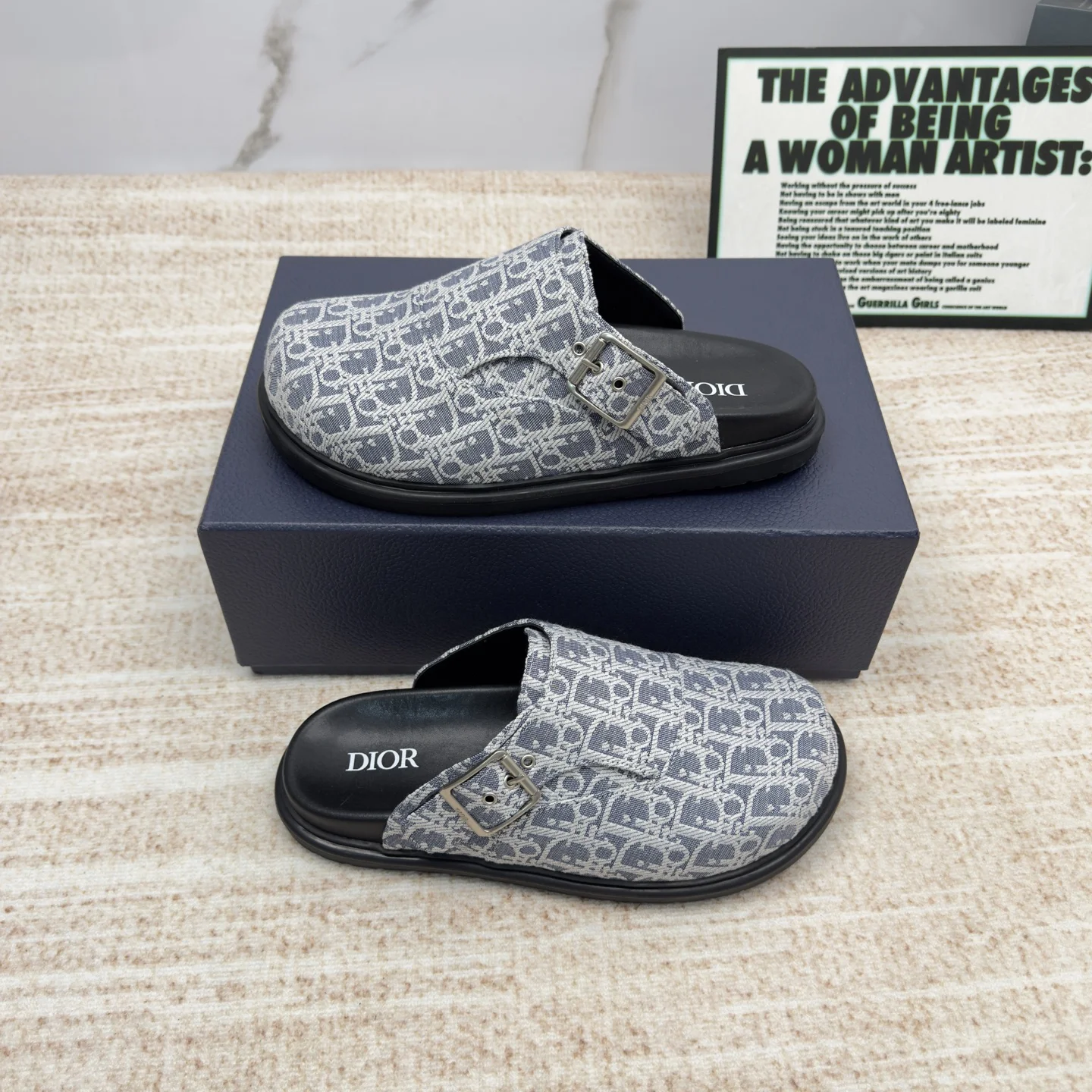 DIOR Slides Blue-White EU38-46 A90202609111692 - Image 5
