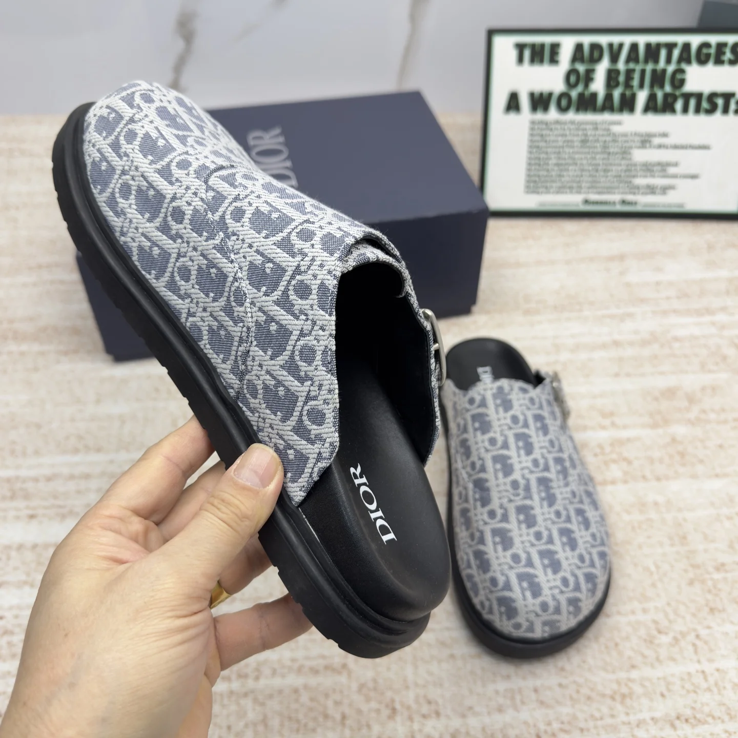 DIOR Slides Blue-White EU38-46 A90202609111692 - Image 9
