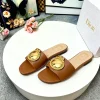 DIOR Slides Calf Leather Brown-Gold EU35-42 A60202609110914