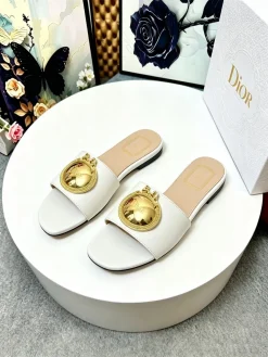 Alternative view of DIOR Slides Calf Leather White-Gold EU35-43 A60202609110913