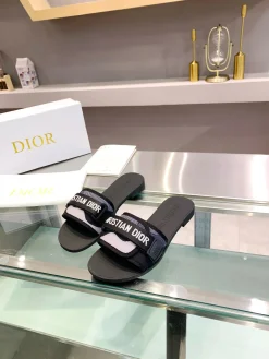 DIOR Slides Cotton Black-White EU35-41 A70202609110003