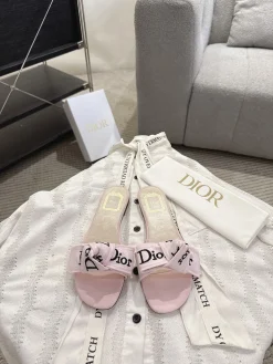 Alternative view of DIOR Slides Leather Pink-Black EU35-41 B20202609111759