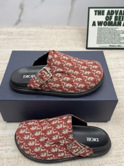 Alternative view of DIOR Slides Red-Beige EU38-46 A90202609111690