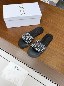 DIOR Slides Rubber Sole Black-White EU35-44 A20202609111889