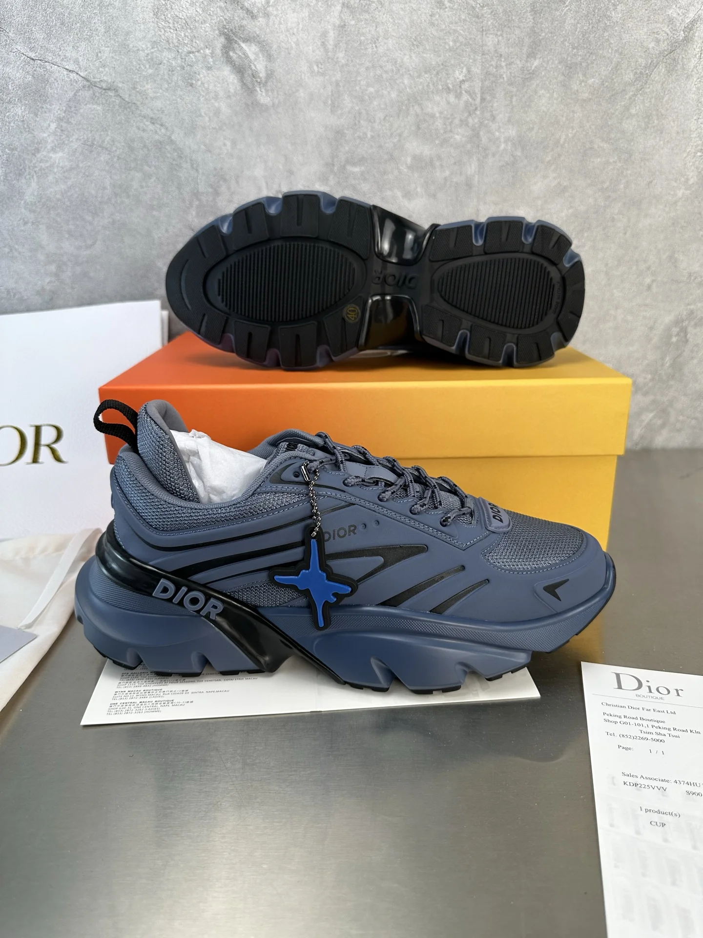 DIOR Sneakers Blue-Black C50202609110094 - Image 9