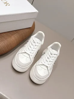 DIOR Sneakers Calfskin Leather White-Grey EU35-39 C20202609111564