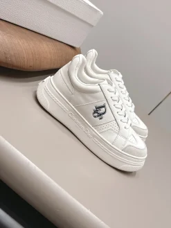 Alternative view of DIOR Sneakers Calfskin Leather White-Grey EU35-39 C20202609111564