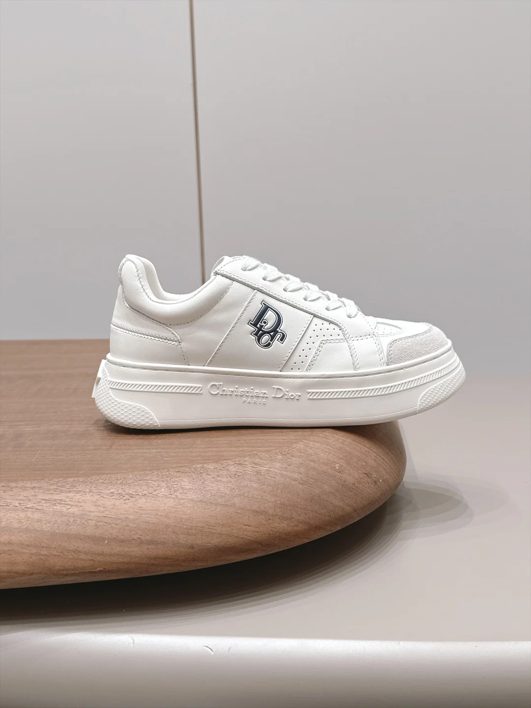 DIOR Sneakers Calfskin Leather White-Grey EU35-39 C20202609111564 - Image 5