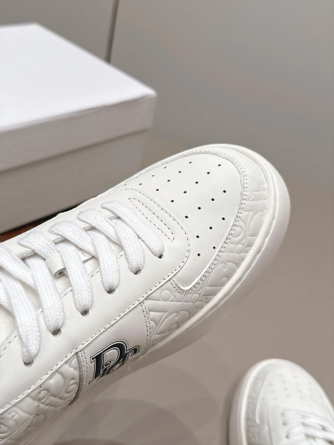DIOR Sneakers Cowhide Leather White EU35-39 C30202609111566 - Image 7