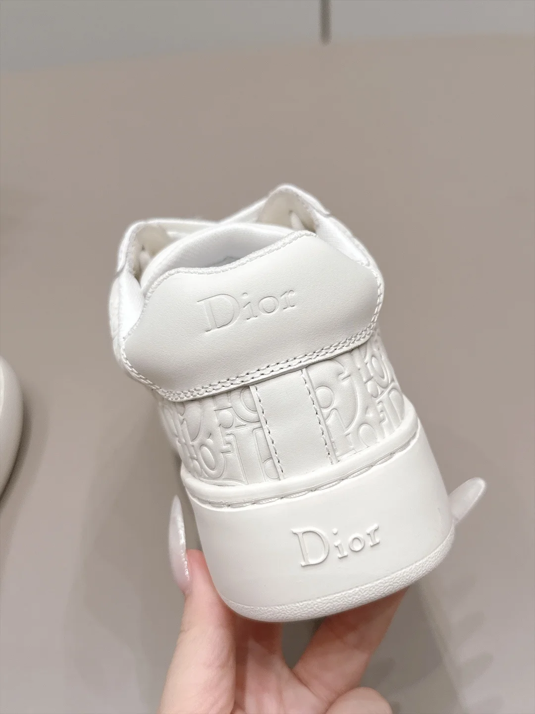 DIOR Sneakers Cowhide Leather White EU35-39 C30202609111566 - Image 8