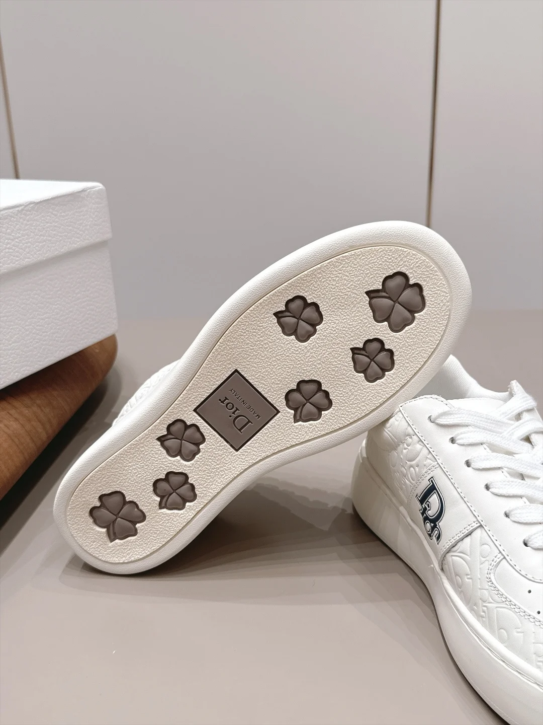 DIOR Sneakers Cowhide Leather White EU35-39 C30202609111566 - Image 9