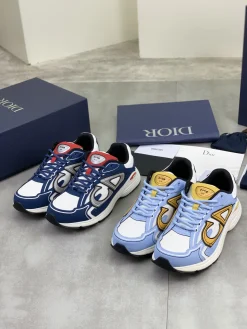 Alternative view of DIOR Sneakers Leather Mesh White-Blue EU39-45 C40202609110951