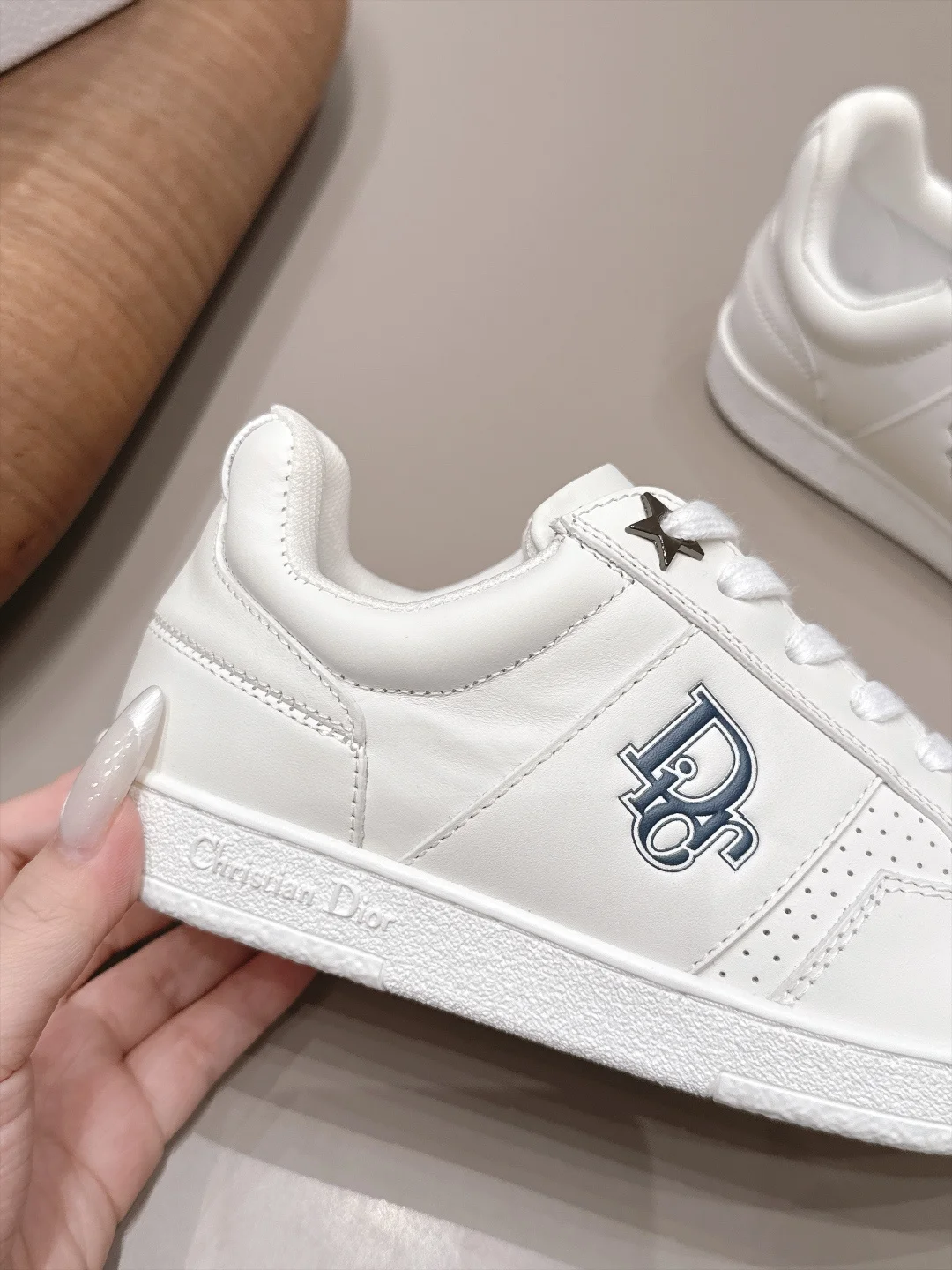 DIOR Sneakers Leather White-Black EU35-39 C20202609111563 - Image 6