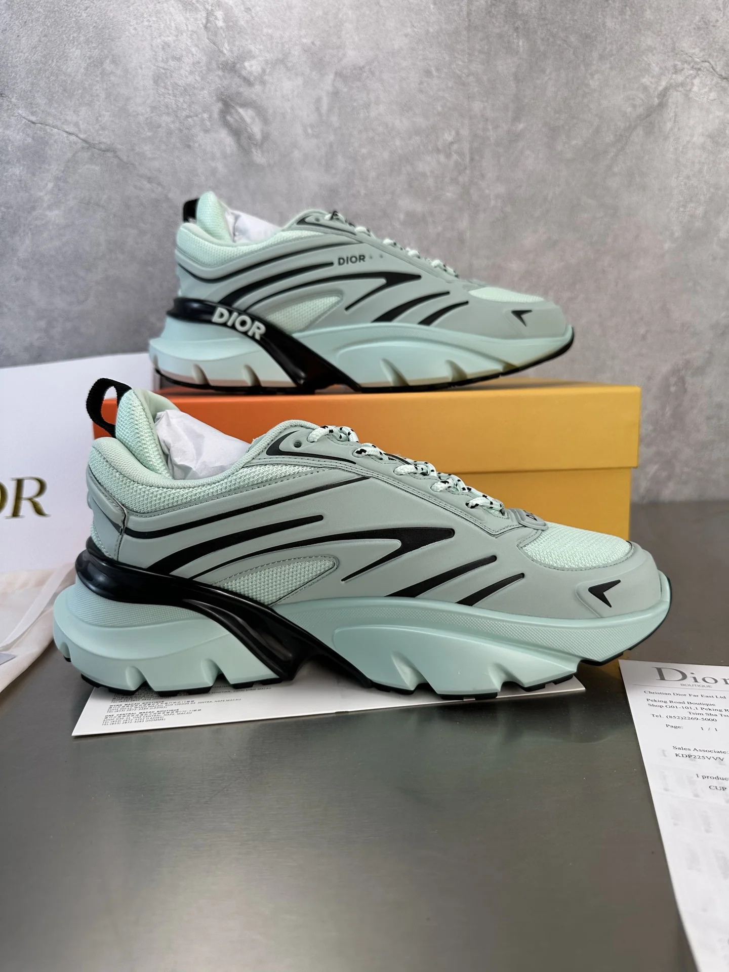 DIOR Sneakers Technical Mesh Mint Green-Black EU35-45 C50202609110093 - Image 3