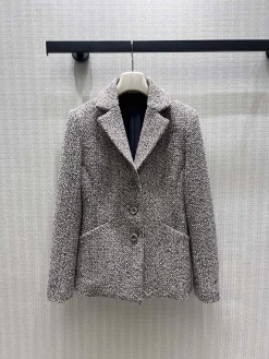 DIOR Suits Tweed Blend Gray-Black 36-40 B15202609061798