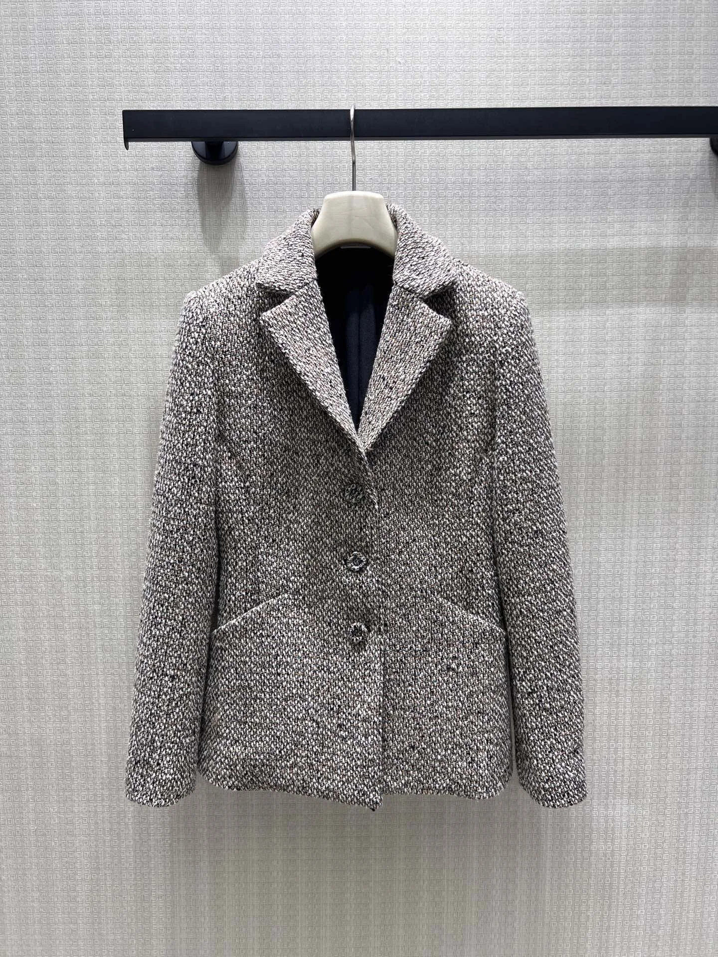 DIOR Suits Tweed Blend Gray-Black 36-40 B15202609061798