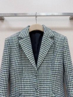 Alternative view of DIOR Suits Wool Blend Tweed Black-Green-White S-XL D00202609060105