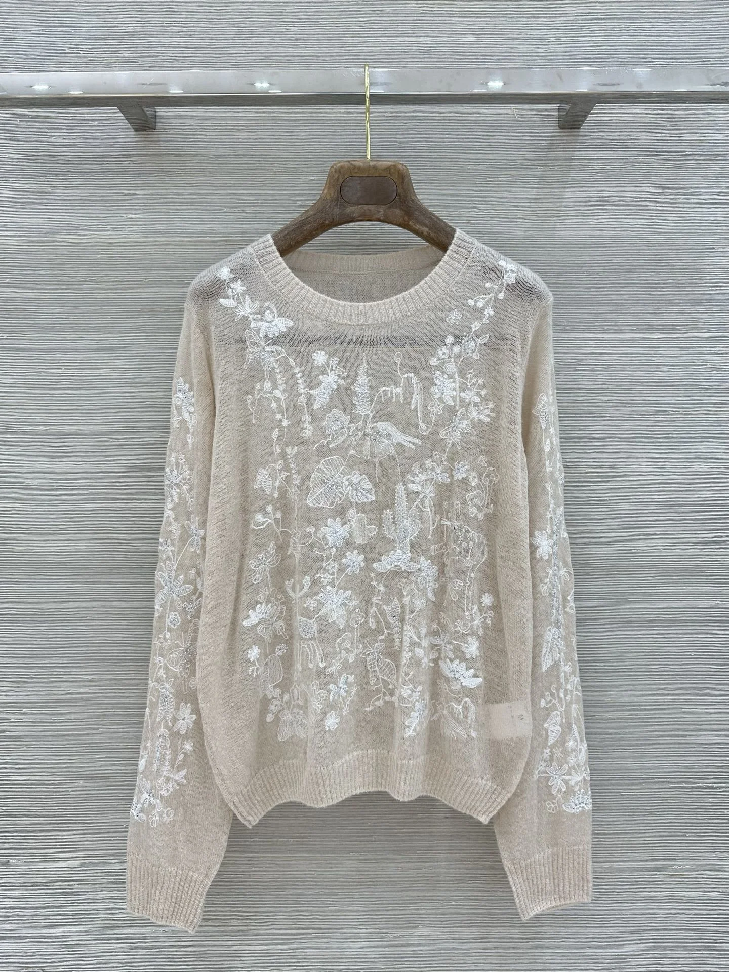 DIOR Sweaters Alpaca Wool Blend Beige-White 36-40 C25202609061150